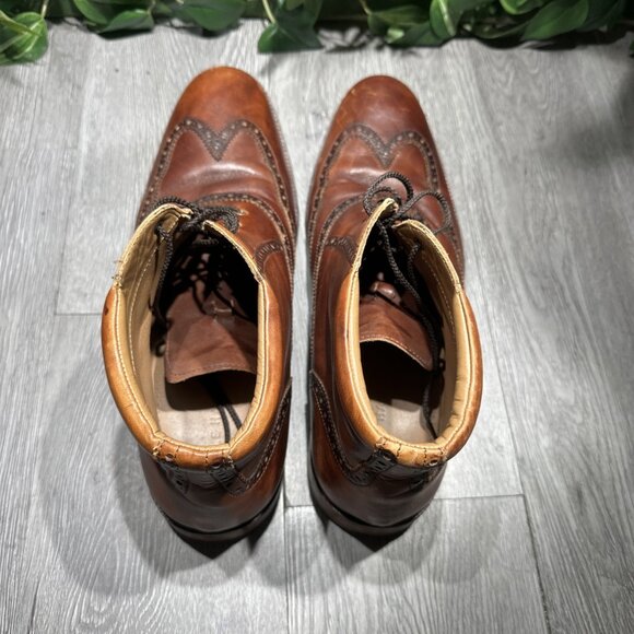 Cole Haan William Wingtip Oxford Chukka Brown Leather Boots C20286 Men\'s 13 M main image 7